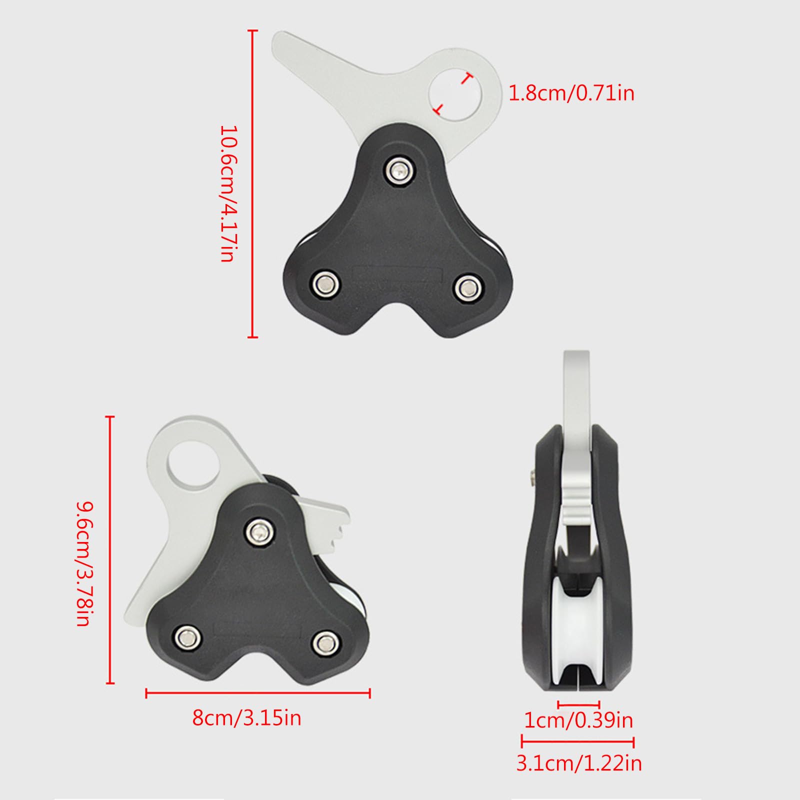 Immersioni in tutta sicurezza, comode e durevoli, puleggia per immersione, mulinello per immersione, divaricatore per corda per immersione, per sport acquatici, accessorio in plastica per l ' acqua