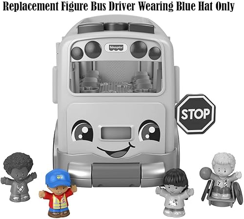 Miniatura 4 de Pieza de repuesto para Fisher-Price Little People Big Yellow School Bus Playset - GLT75 - Figura de repuesto para conductor de autobús