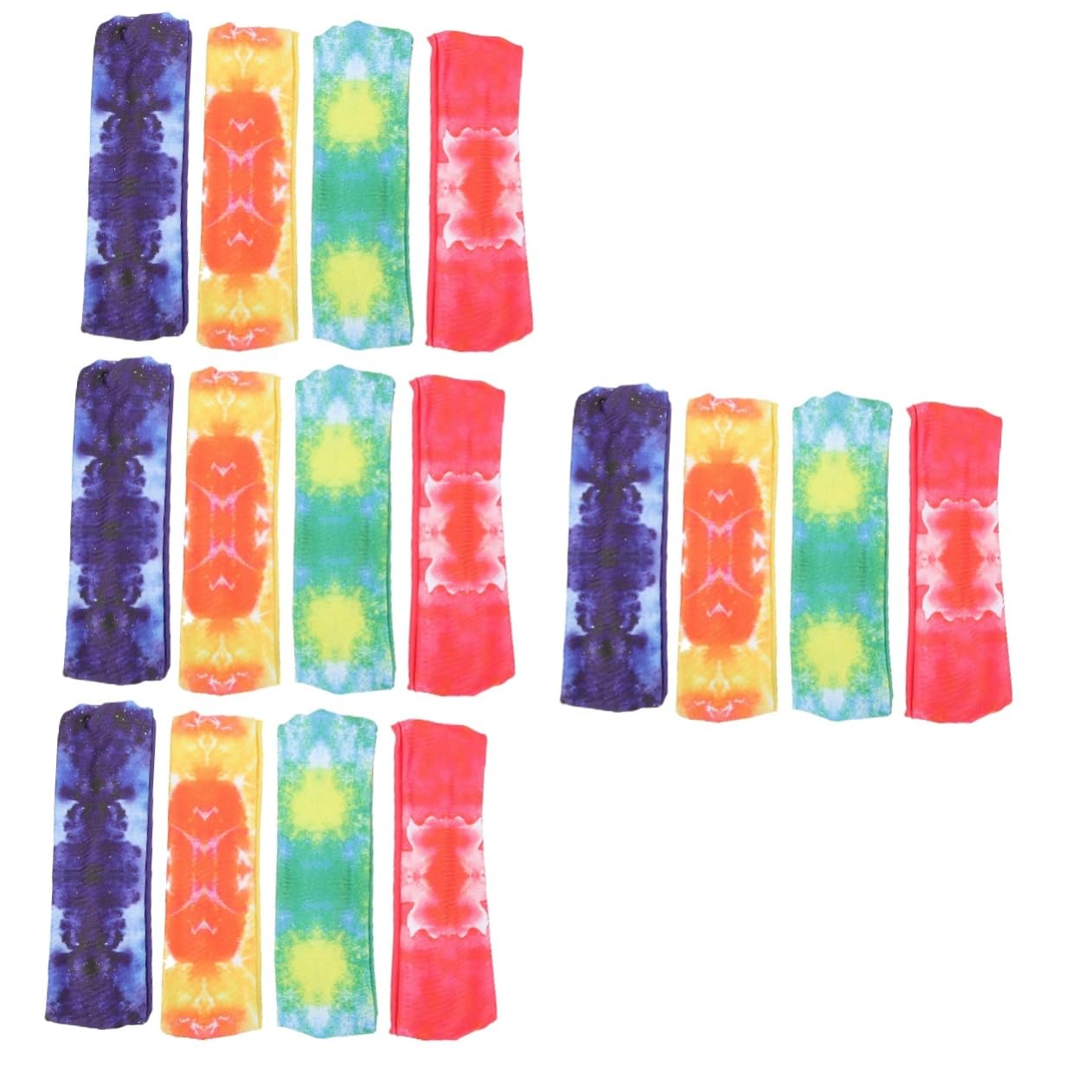 GALPADA Lot De 4 Bandeaux Élastiques Anti-Transpiration pour Femmes pour Le Yoga Le Sport La Course À Pied Lentraînement - 4 Bandeaux