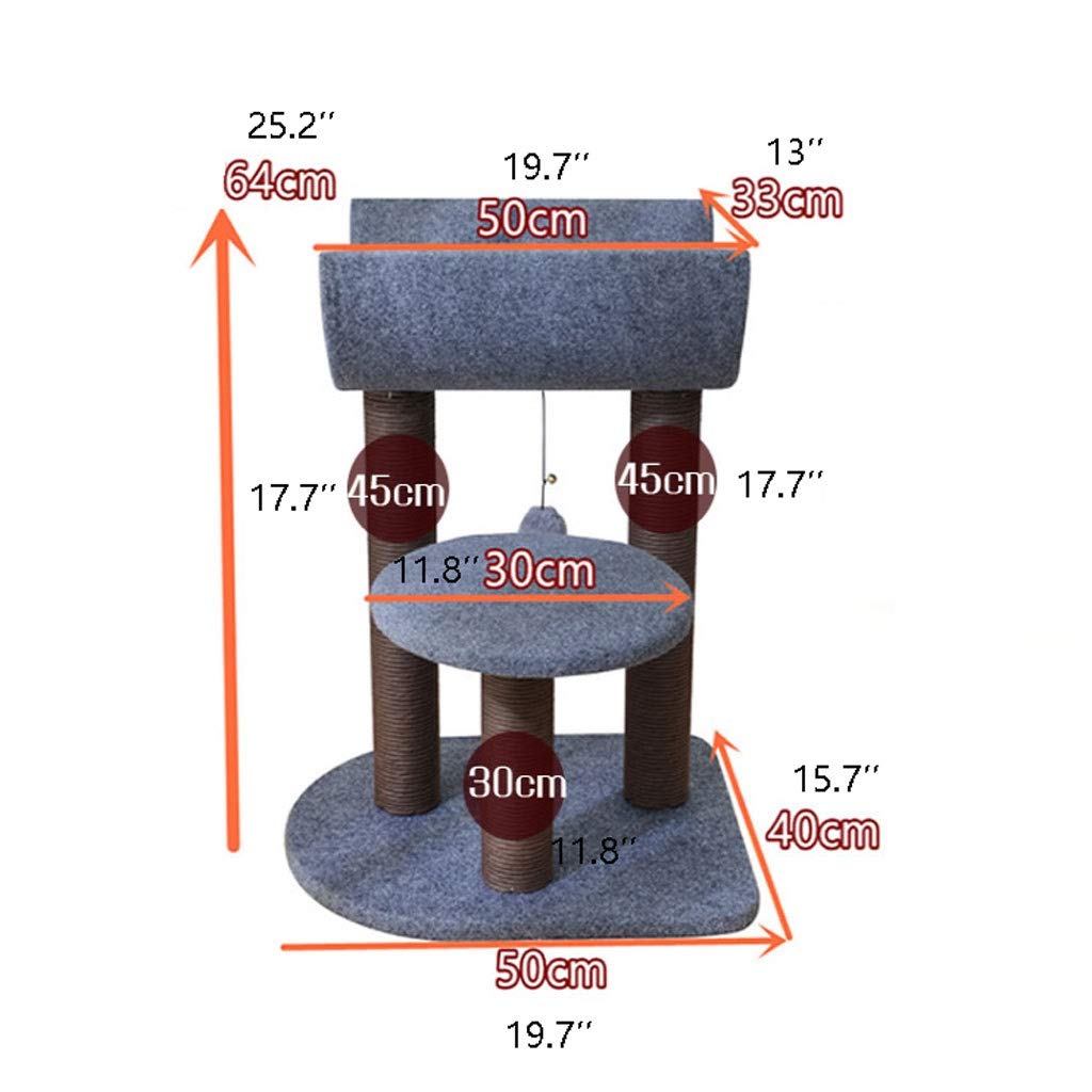 Amazon | キャットタワー 猫クライミングフレーム小猫のトイレ猫ツリー