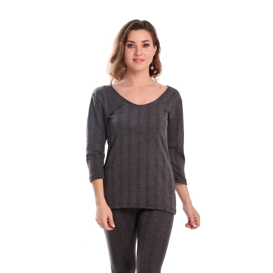 Genext Women's Cotton Blend Solid Winter Warm Thermals Innerwear Soft Top-picture-34