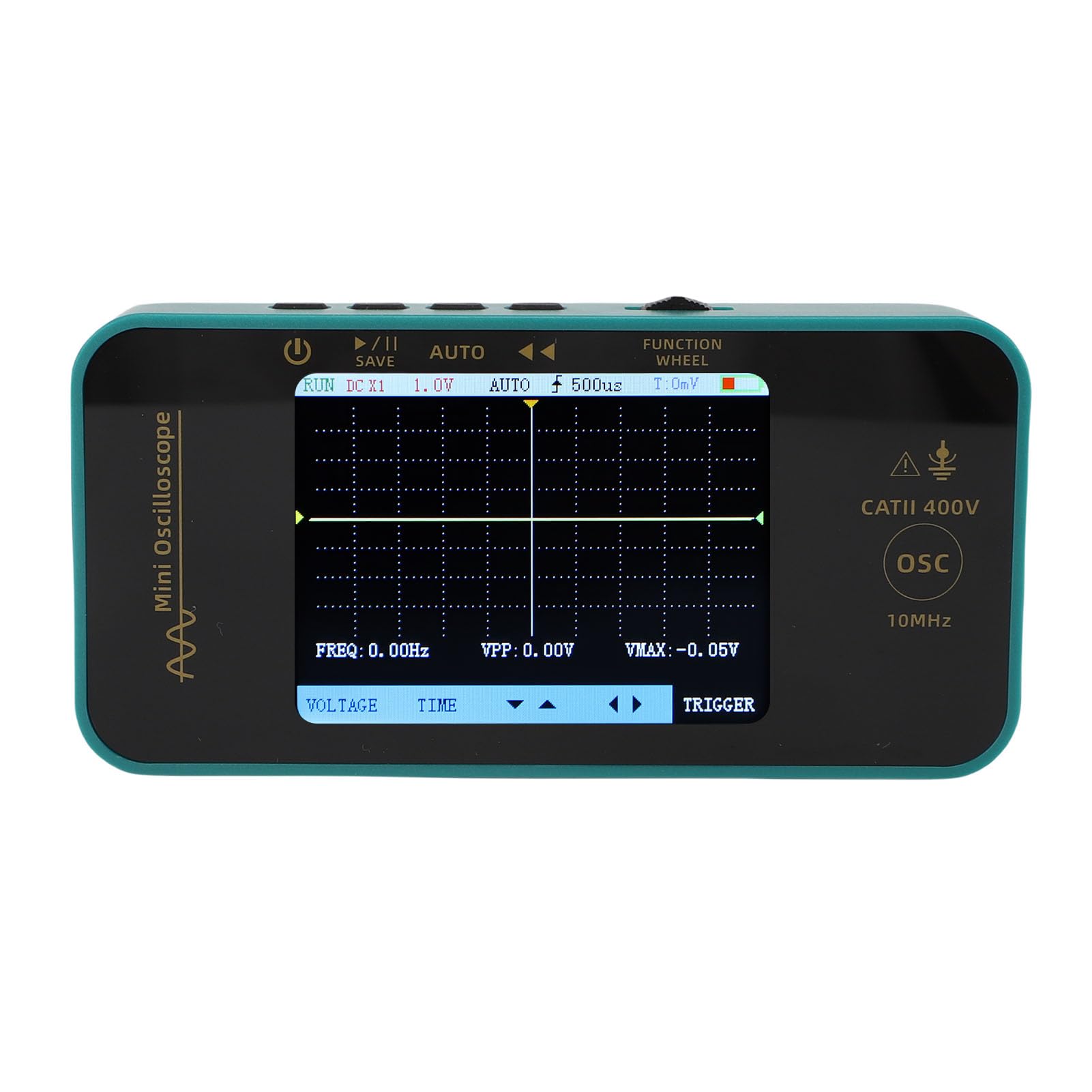 Tragbares Digitales Gerät – 3,2-Zoll-Farbdisplay, 10 MHz Bandbreite, 48 /s Echtzeit-Abtastung – Tragbares Oszilloskop für Elektronikreparaturen, Heimwerkerprojekte und Ingenieurwesen