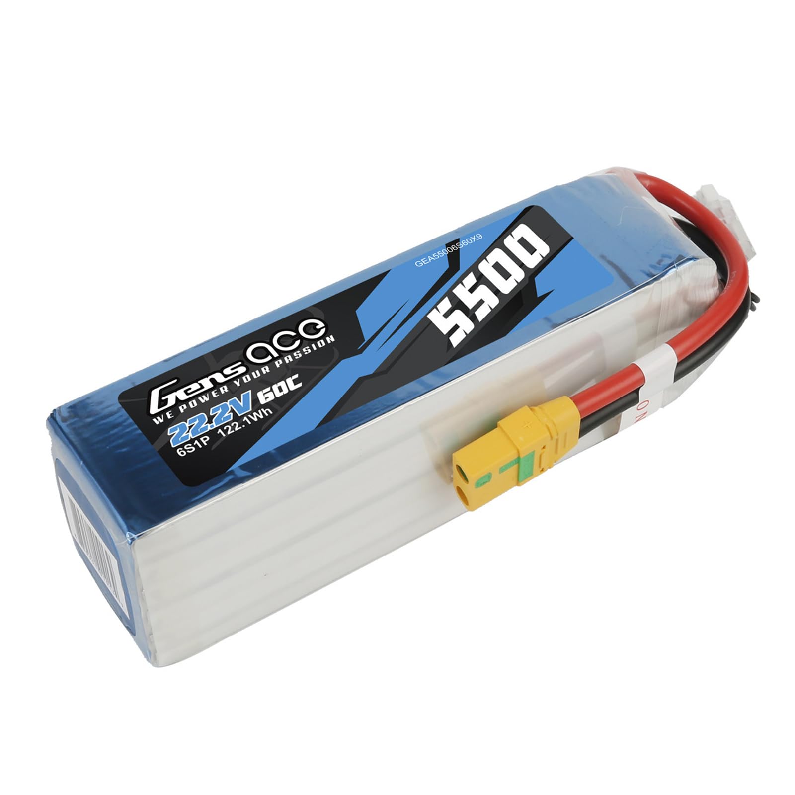 Amazon.com: Gens ace 5500mAh 22.2V 60C 6S1P Lipo Battery Pack with