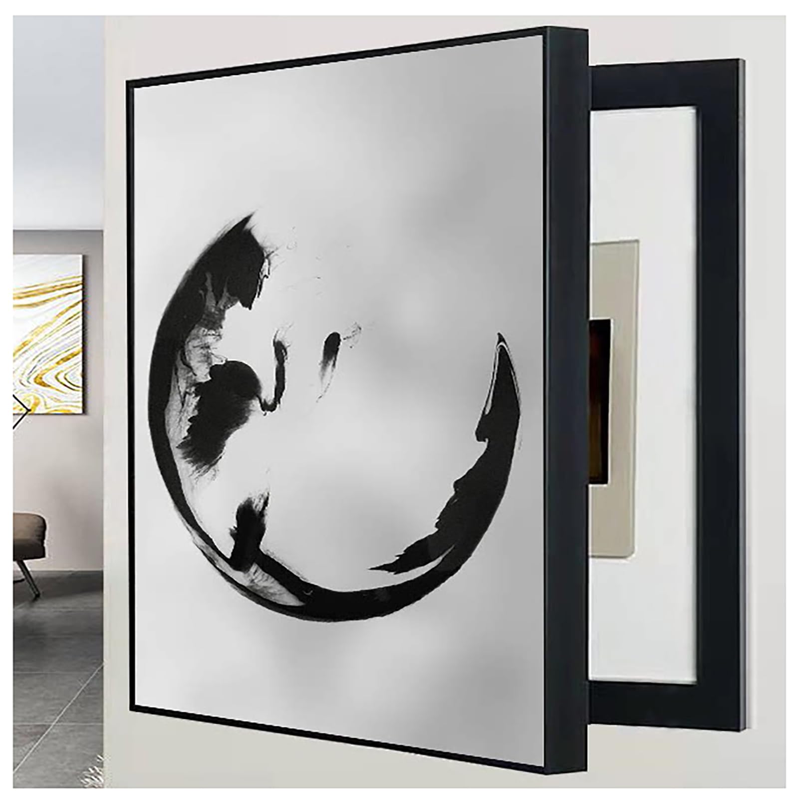 Peinture décorative pour tableau électrique 45x55cm art mural design