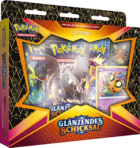 Preisvergleich Produktbild Pokemon - Glänzendes Schicksal - Pin-Kollektion - Dedenne - Deutsch - mit GECO Spielmatte