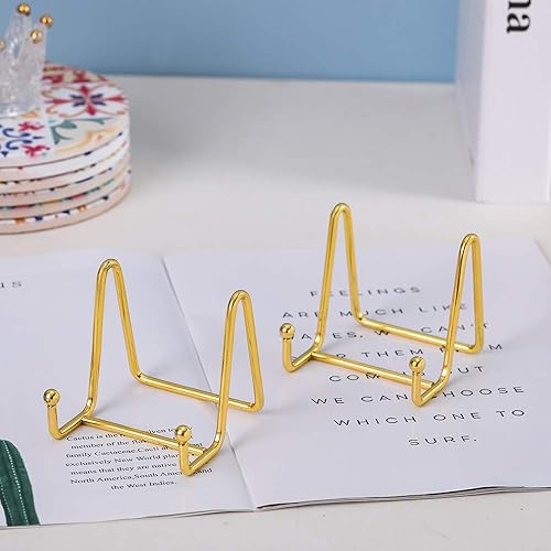 Miniatura 3 de Soportes de placa para exhibición  Soporte de placa de exhibición Caballete de mesa Marco de fotos  Plato decorativo  Plato  Arte de mesa-3