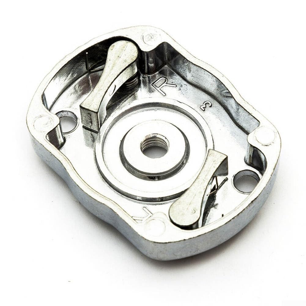 Trinquete de metal plateado con clips de retorno dobles para motores de maquinaria de jardín