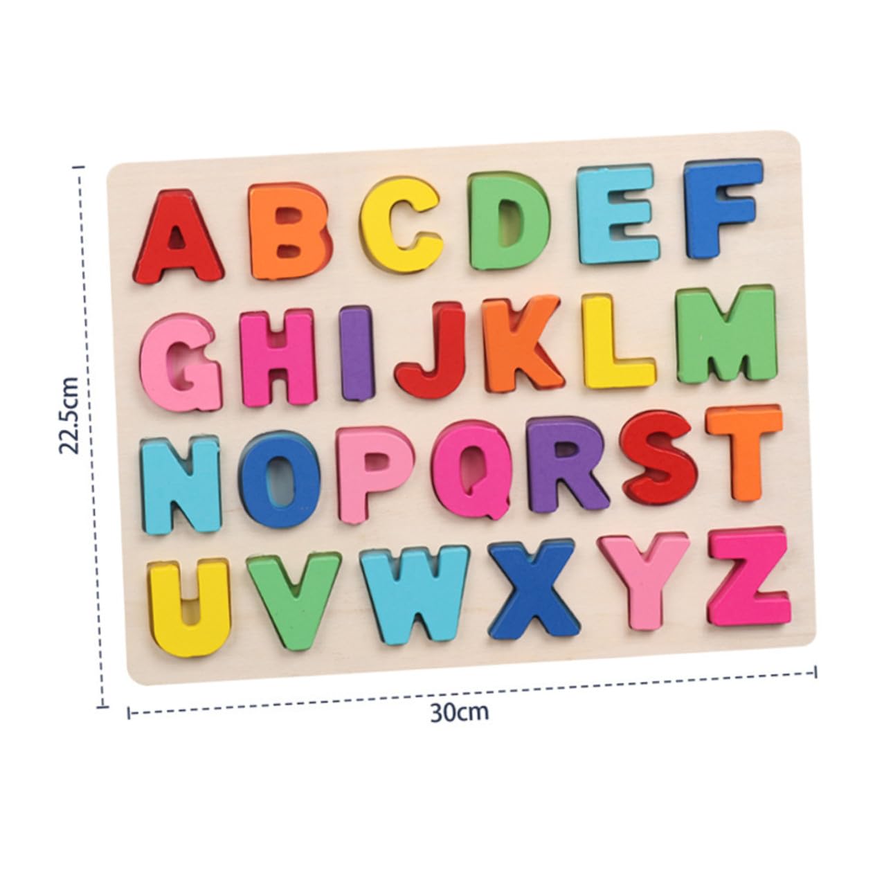 Puzzle Educativo de Madera para Números y Alfabeto Mayúsculas Colores Brillantes Juguetes Didácticos para Desarrollo Cognitivo y Habilidades Matemáticas Seguro y Ecológico