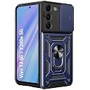 TheGiftKart Tough Armor Bumper Back Cover Case for Vivo T3 5G / Y200e 5G | Sliding Camera Cover, Kickstand & Ring Holder | 360 Degree Protection Back Cover Case for Vivo T3 / Y200e 5G (PC & TPU, Blue) gallery image