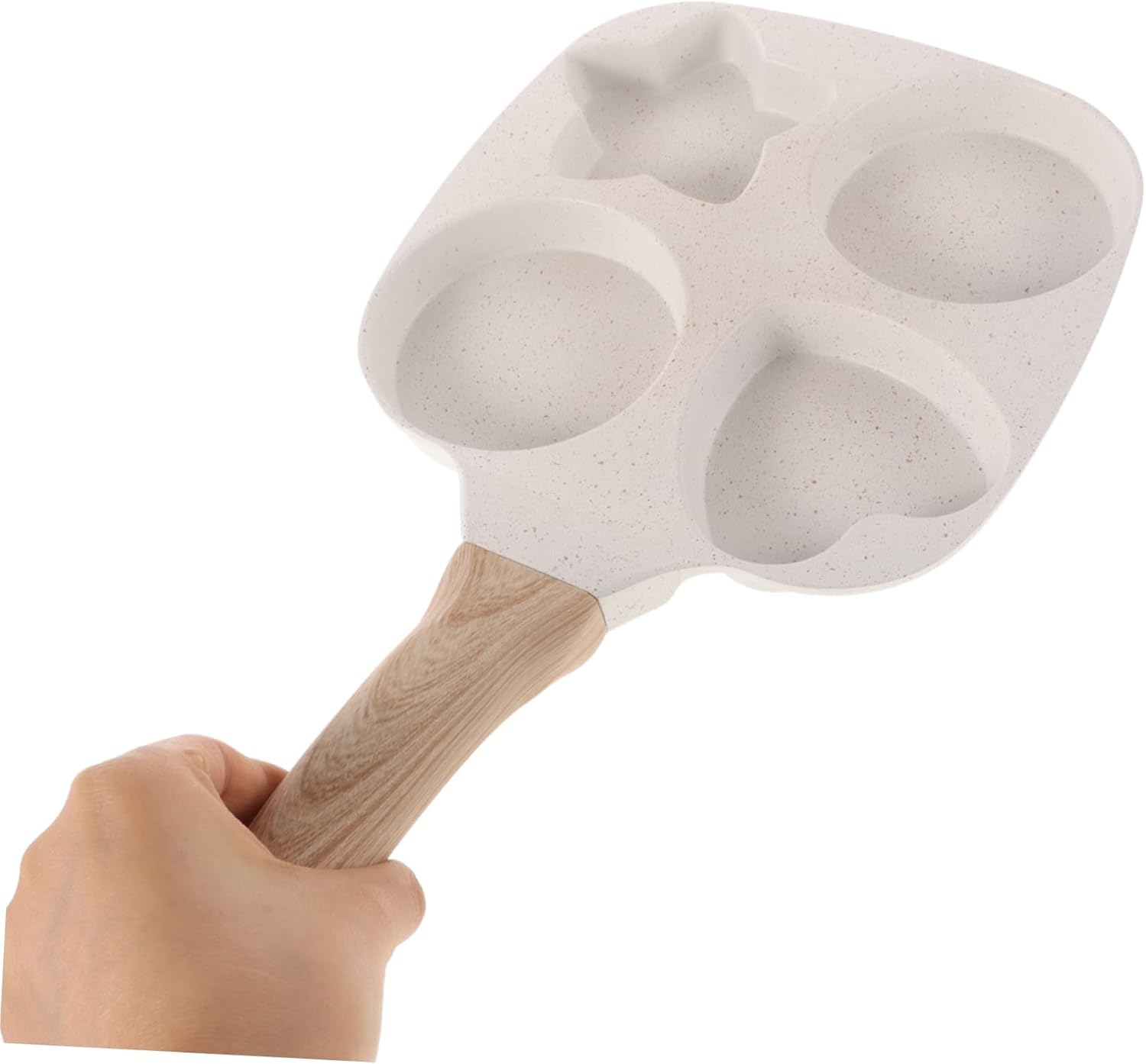 Nonstick Frying Pan Compact Cup Design for for Quick Breakfasts Even Heat Distribution Comfortable Scald Handle for and Burgers