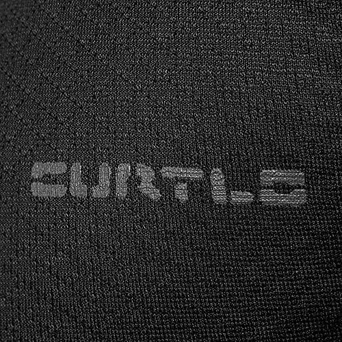 Curtlo Blusa Zip Thermoskin, P, Preto