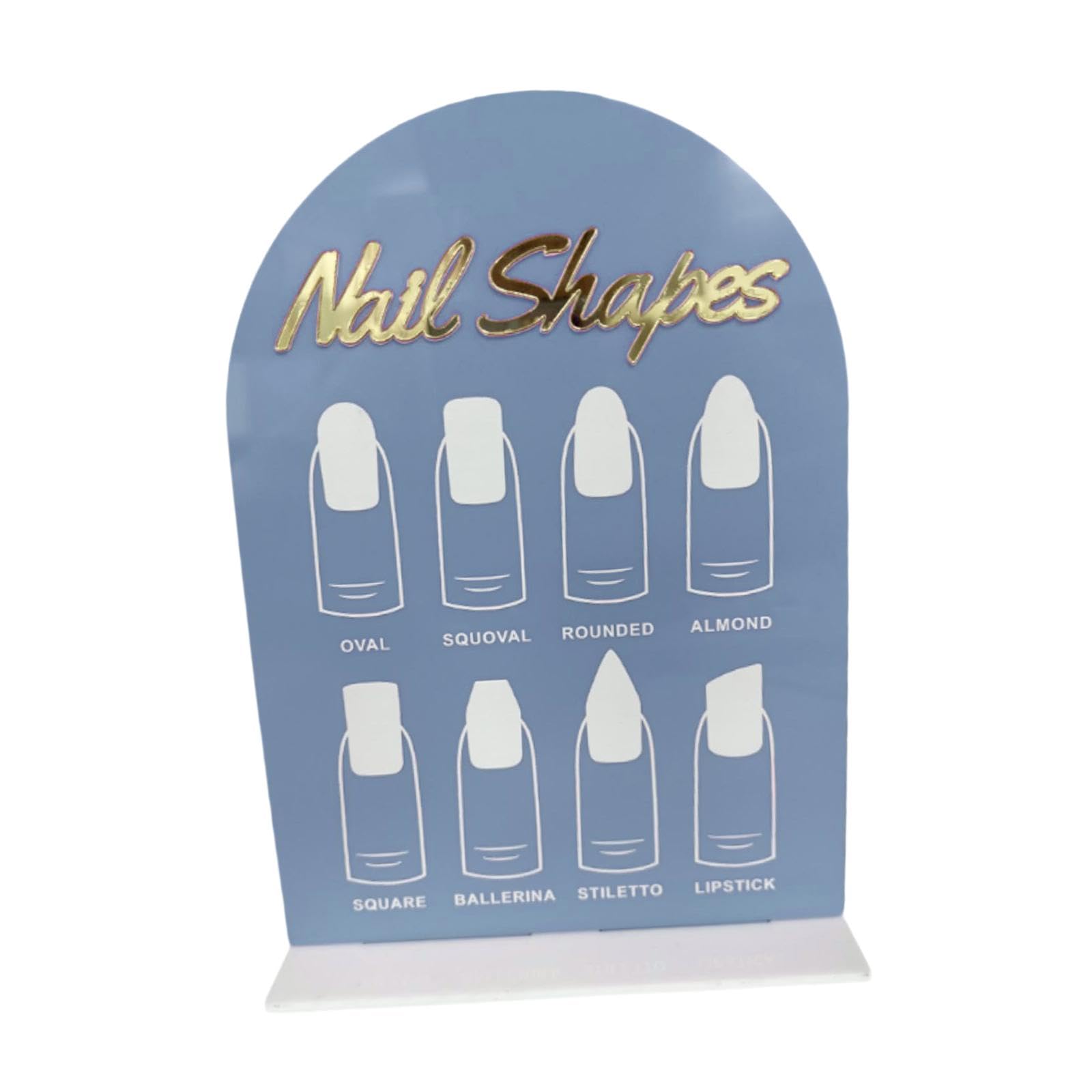 UJEAVETTE® Nail Art Display Board Nail Art Tip For Nail Art Design Display Polish Board Blue-image-30