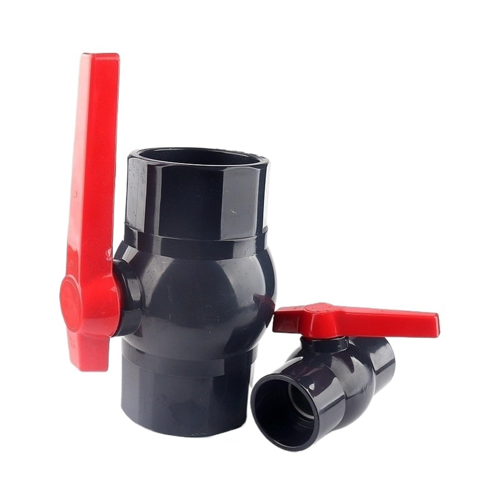 CHATROOM 1 Pcs 20-110 Mm UPVC Flache Kugel Ventil Garten Bewässerung Schlauch Anschluss Armaturen Aquarium Schalter Globus Ventil Große Größe(ID 90 mm)