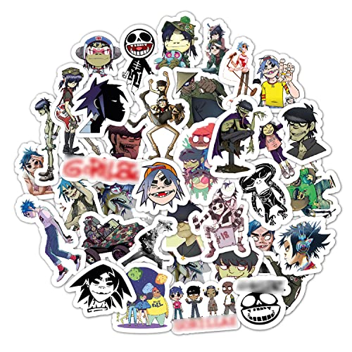 Image of 36Pcs Rock Band Stickers, Alternative Hip Hop Band Stickers, Guitar Decals, Merchandise, Music Emblems and Decals, Gifts for Women & Men
