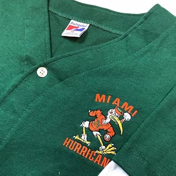 Miami Hurricanes フットボールシャツ XL マイアミハリケーンズ ヴィンテージ 90年代 マイアミ ハリケーンズ NCAA グリーン