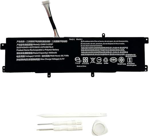 R & I CN6613-2S3P Laptop Battery for Avita Liber (13.3 Inches) V14 NS14A8 ANV561-SLA NS14A4 NS14A6 NS14A6 NS13A2 CN6Q14 7.6V 4830mAh/36.71Wh