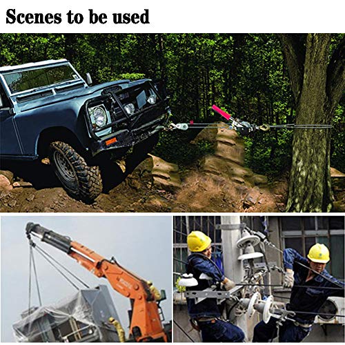 Winche manual resistente 2/3 toneladas con cable 1.5 m miniatura 2