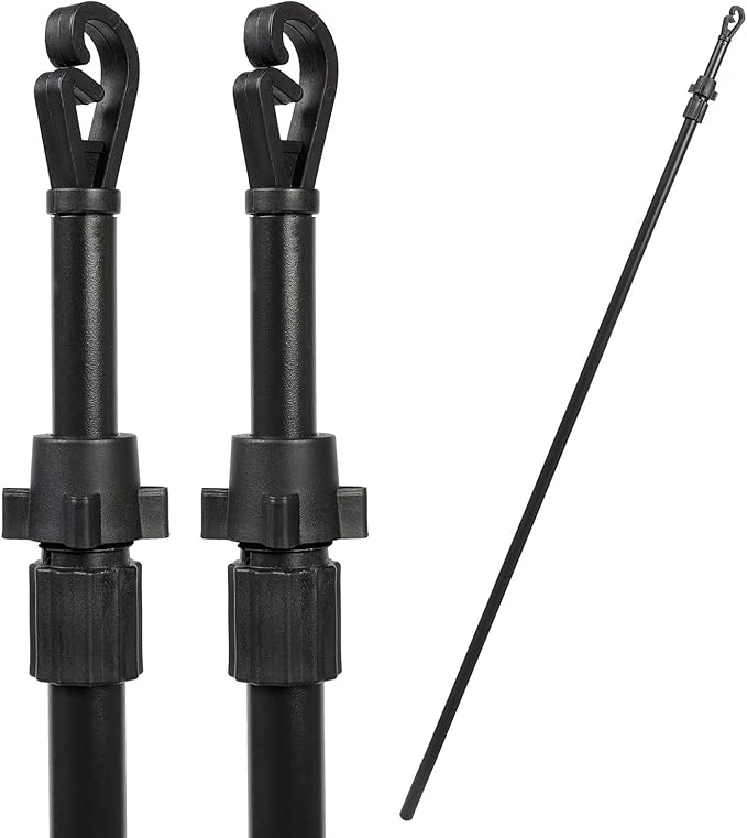 2PCS Washing Line Pole Prop, Heavy Duty Clothes Props for Washing Line