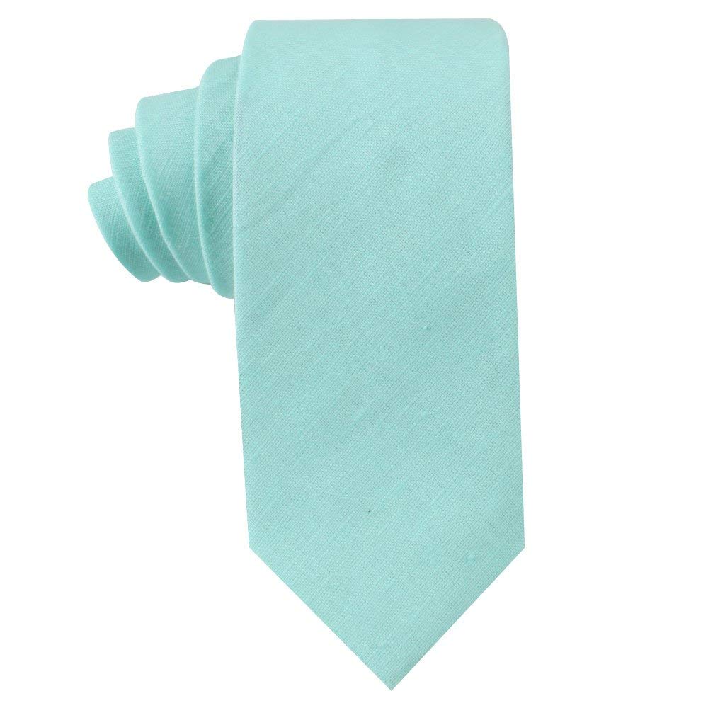 AUSCUFFLINKS Cotton Blush Skinny Ties Bow Ties Pocket Squares Linen Neckties | Wedding Ties