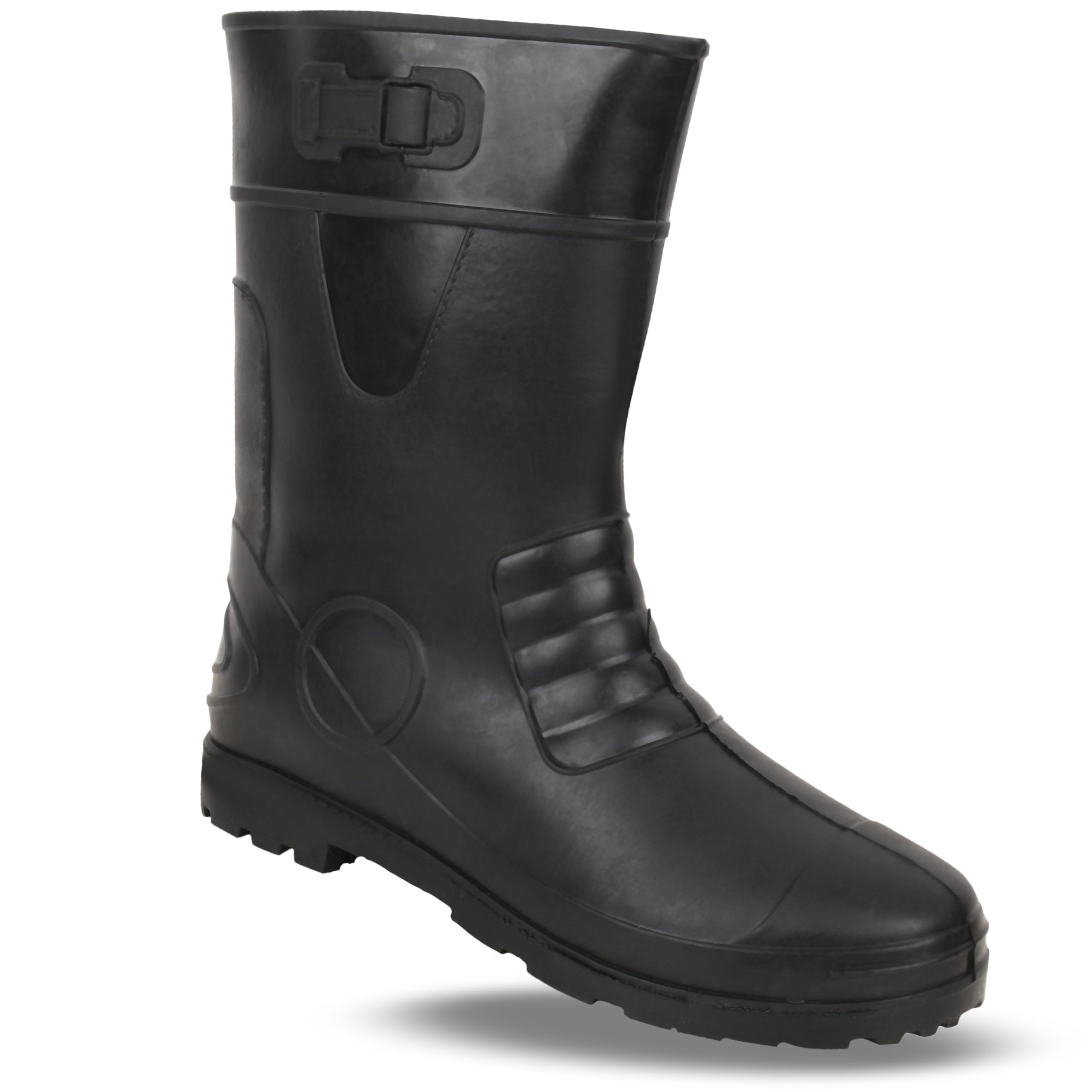 Foot Trends 11-inch Black PVC Gumboots || Anti-Static and Oil/Water Resistance Best for Farming, Factory and Construction for Men-image-4