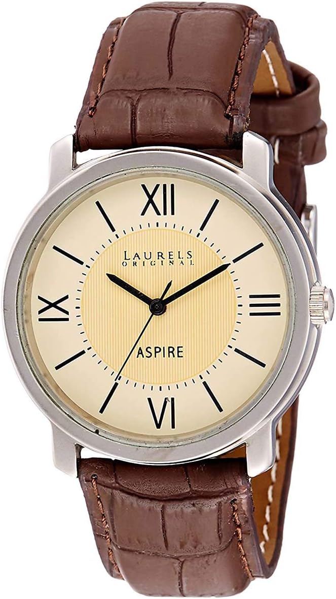 Laurels Aspire Ivory Dial Men's Watch - Lo-Asp-101