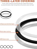 Vista 3 de Savadicar - Accesorios de interior negros - Cubierta de anillo de rejilla de ventilación de aire acondicionado para Jeep Wrangler JL JLU 4XE