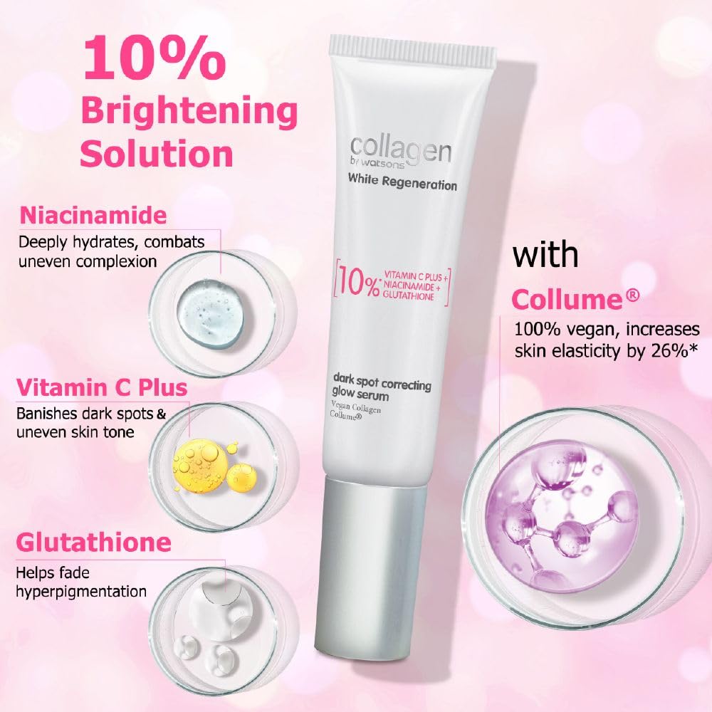 COLLAGEN BY WATSONS White Regeneration Dark Spot Correcting Glow Serum 30ml  : Amazon.sg: Beauty