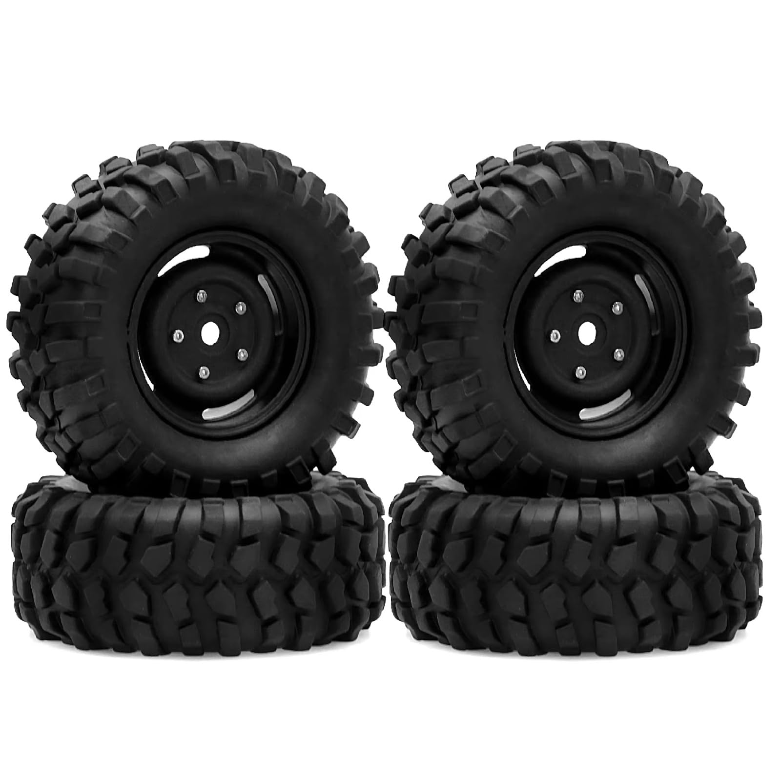 Compatibile con Traxxas per TRX4 per D90 per SCX10 1/10 RC Auto Parti di Aggiornamento Accessori 95 Millimetri 1.9 Beadlock Wheel Rim Set di Pneumatici Rc Car Pneumatici