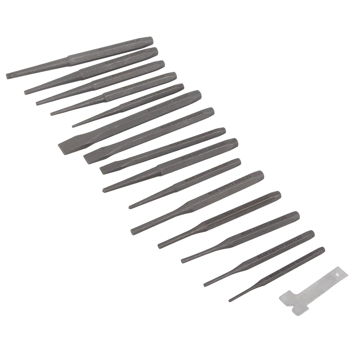 Focket 16-Piece Mechanic Points of 16 Pieces and Chisels Set of Pin Center Pins with Drilling and Chisel for Industrial Mechanics