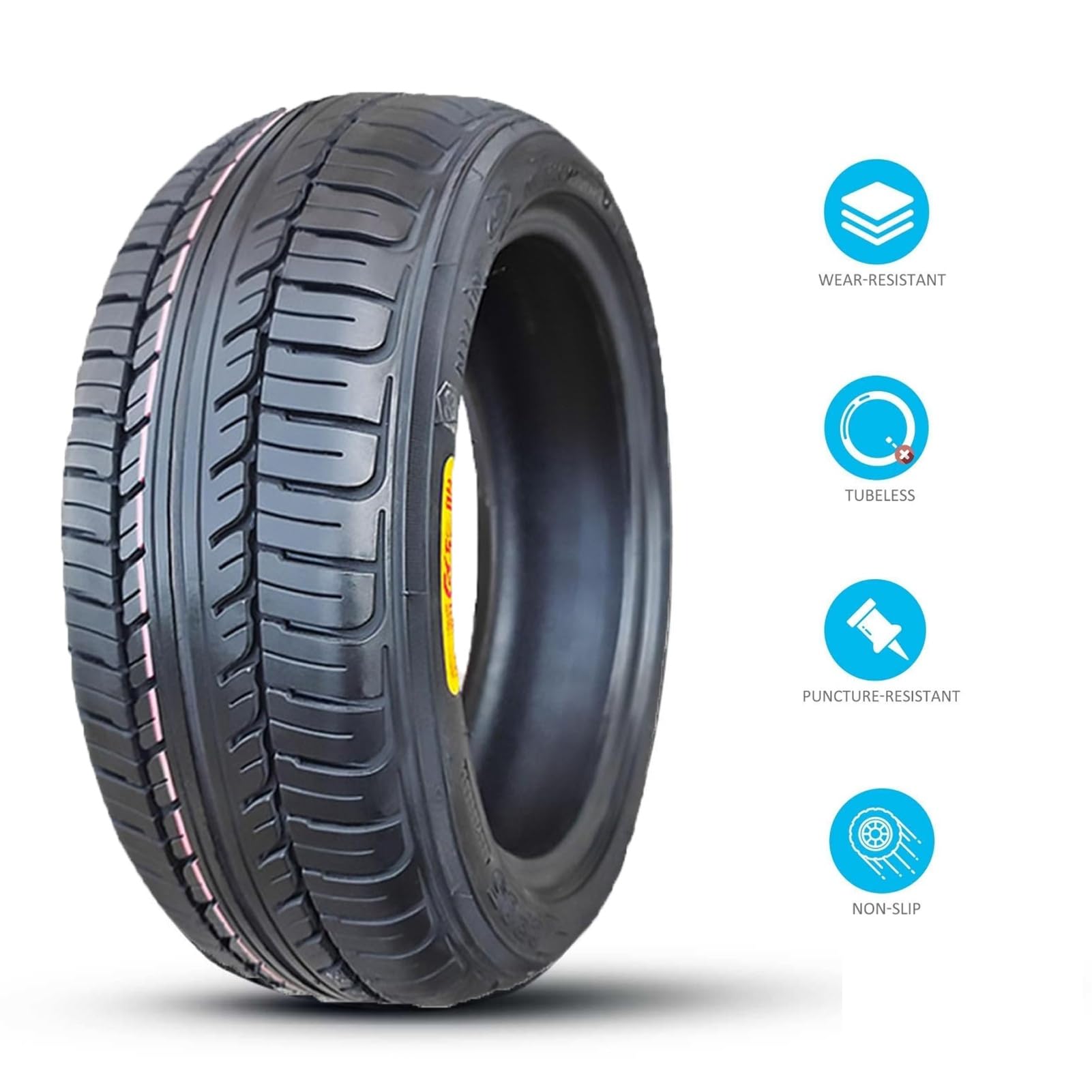 125/65-12 Bezdętkowy Opona do Pojazdu Mobilnościowego 4-kołowego z Wzorem Miejskim 125/65/12 4PR i 125 65 12 Wzmocniona – 195 kg 51J