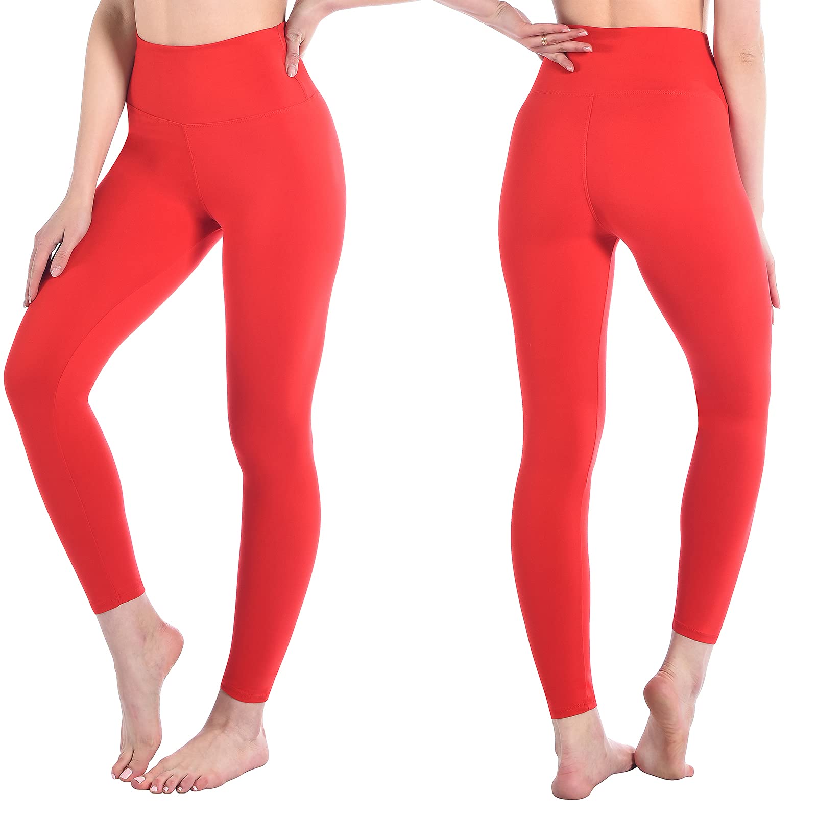 SINOPHANT Leggins Vita Alta Donna, Leggings Donna Fitness Pantaloni Yoga Controllo della Pancia Opaco Elastici Morbido per Sportivi o Casual