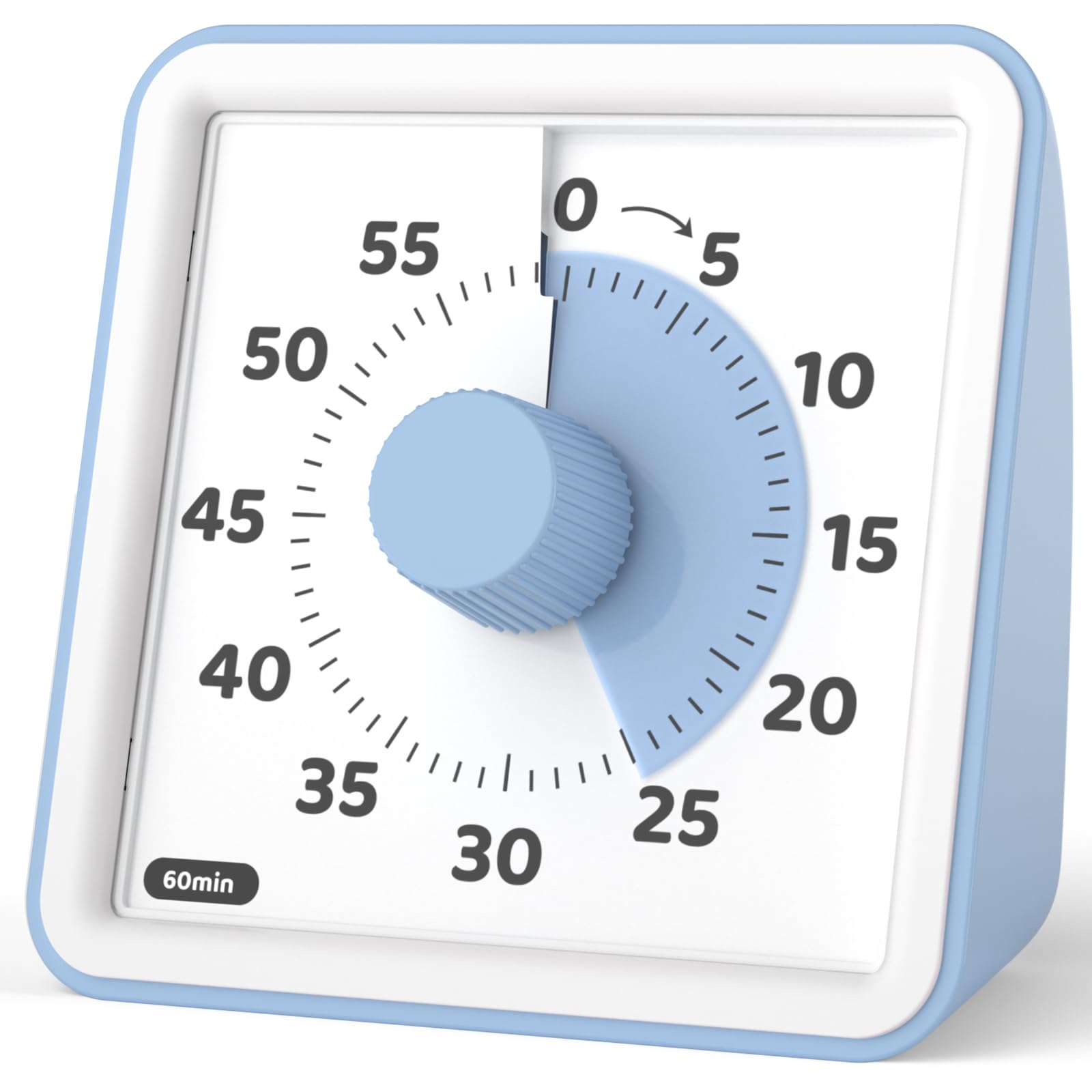 Liorque Visual Timer For Kids, 60 Minute Visual Countdown Timer Clock For Kids Pomodoro Timer For Classroom Teaching Cooking