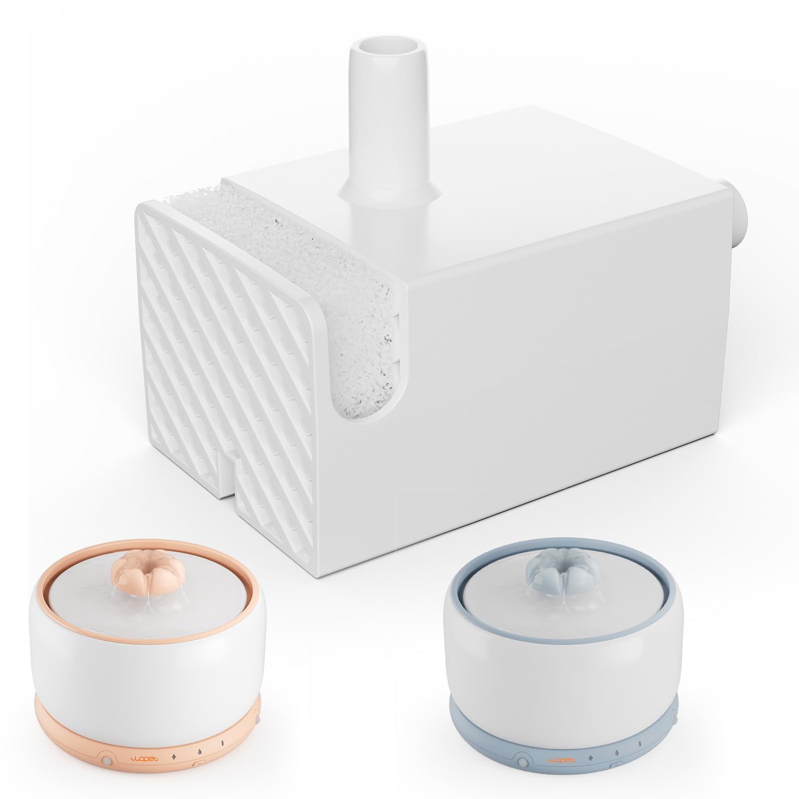 Pompe de fontaine à eau sans fil WOPET W03 en céramique pour chat