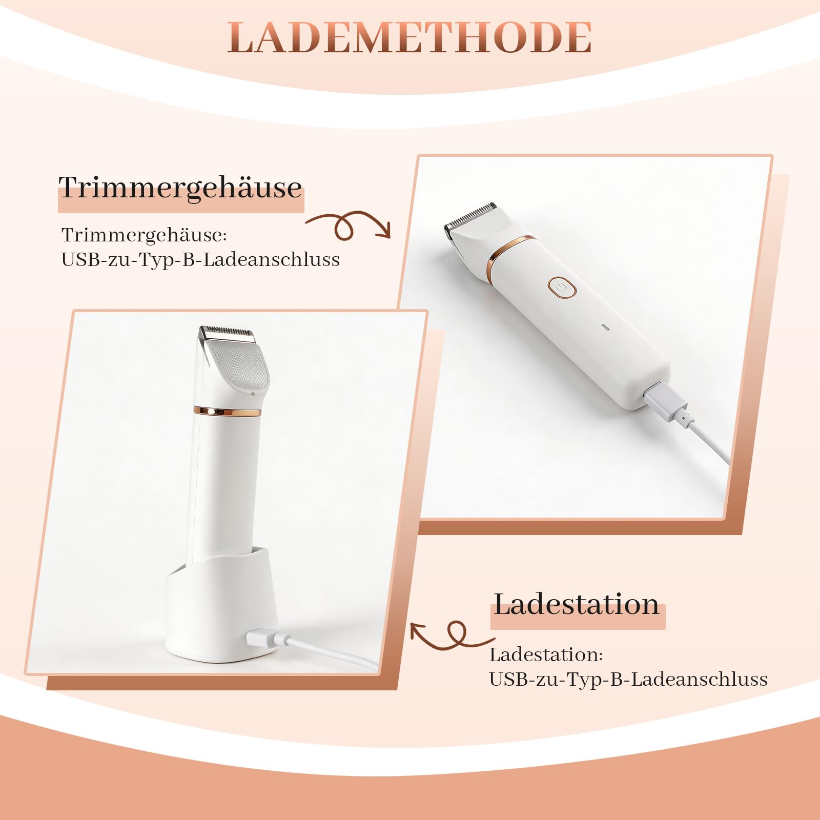 Rasoio da donna, 3 in 1, per donne, rimozione peli del viso, ricaricabile con stazione di ricarica USB, rasoio elettrico da donna, per gambe, braccia e viso, impermeabile IPX7