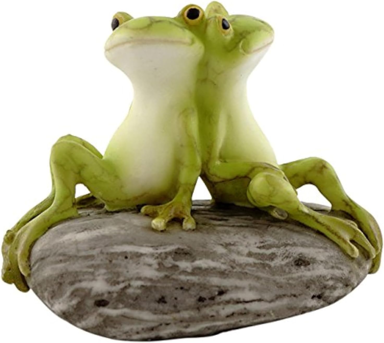 Top Collection Miniature Fairy Garden and Terrarium Statue, Frog Friends on Stone