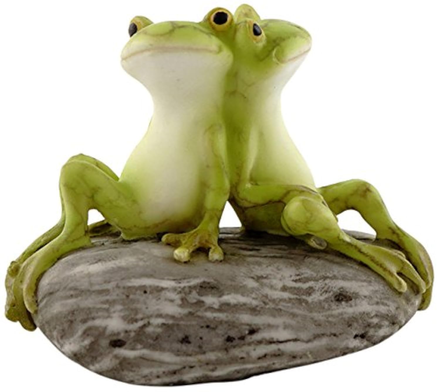 Top Collection Miniature Fairy Garden and Terrarium Statue, Frog Friends on Stone