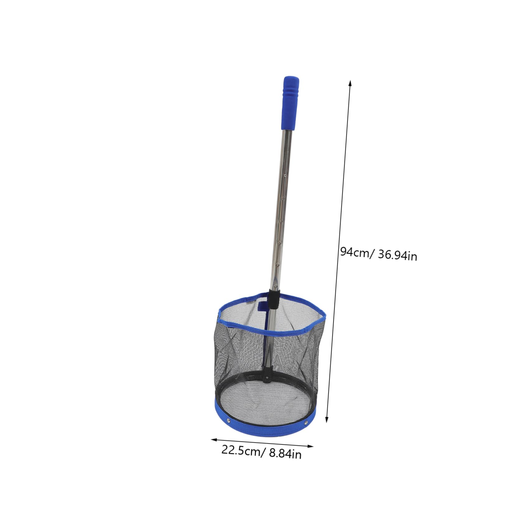 Raccoglitore Palline Ping Pong per Allenamento, Capacità 120 Pezzi | Acciaio Inossidabile, Blu, Leggero e Raccoglie, Accessorio Tennis per Uso Sportivo