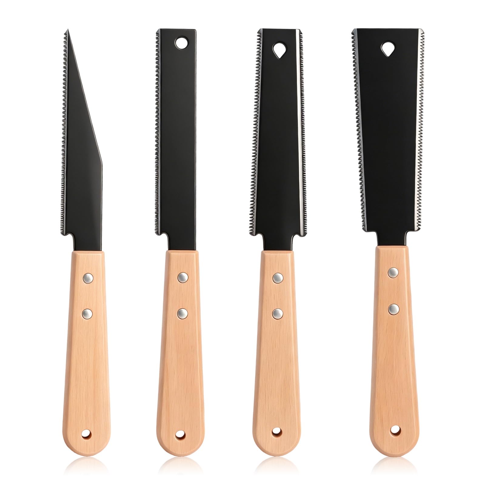Japanese Pull Saw Set Woodworking Tools Fine Tooth Double Edge Woodworking