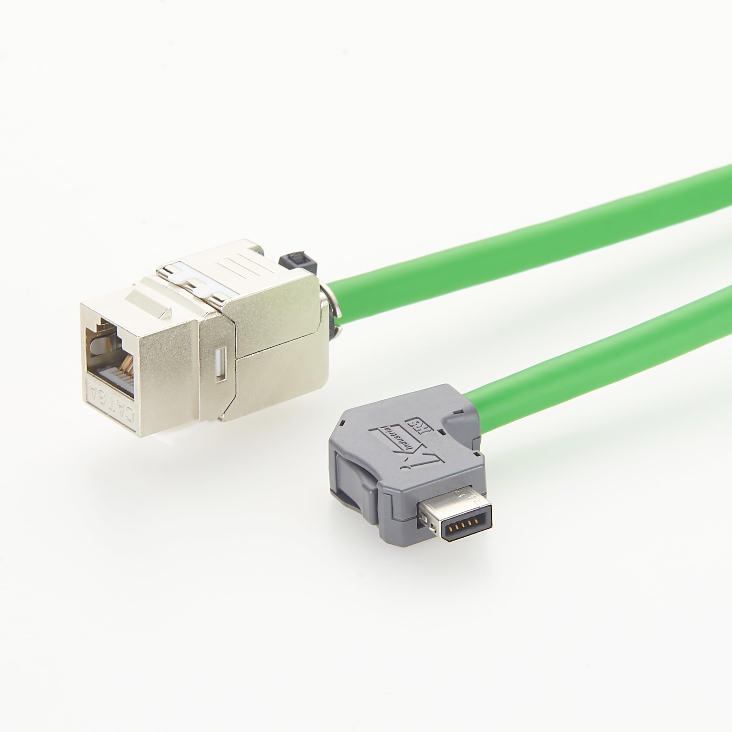 IX A-Key na RJ45 Keystone Cat6A 10G przemysłowy kabel Ethernet (2 m)