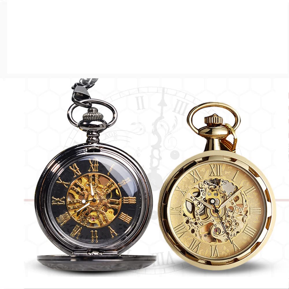 Date A Live Anime Orologio da tasca Tokisaki Kurumi Orologio meccanico creativo per uomini donne ragazze fan regali con catena sottile