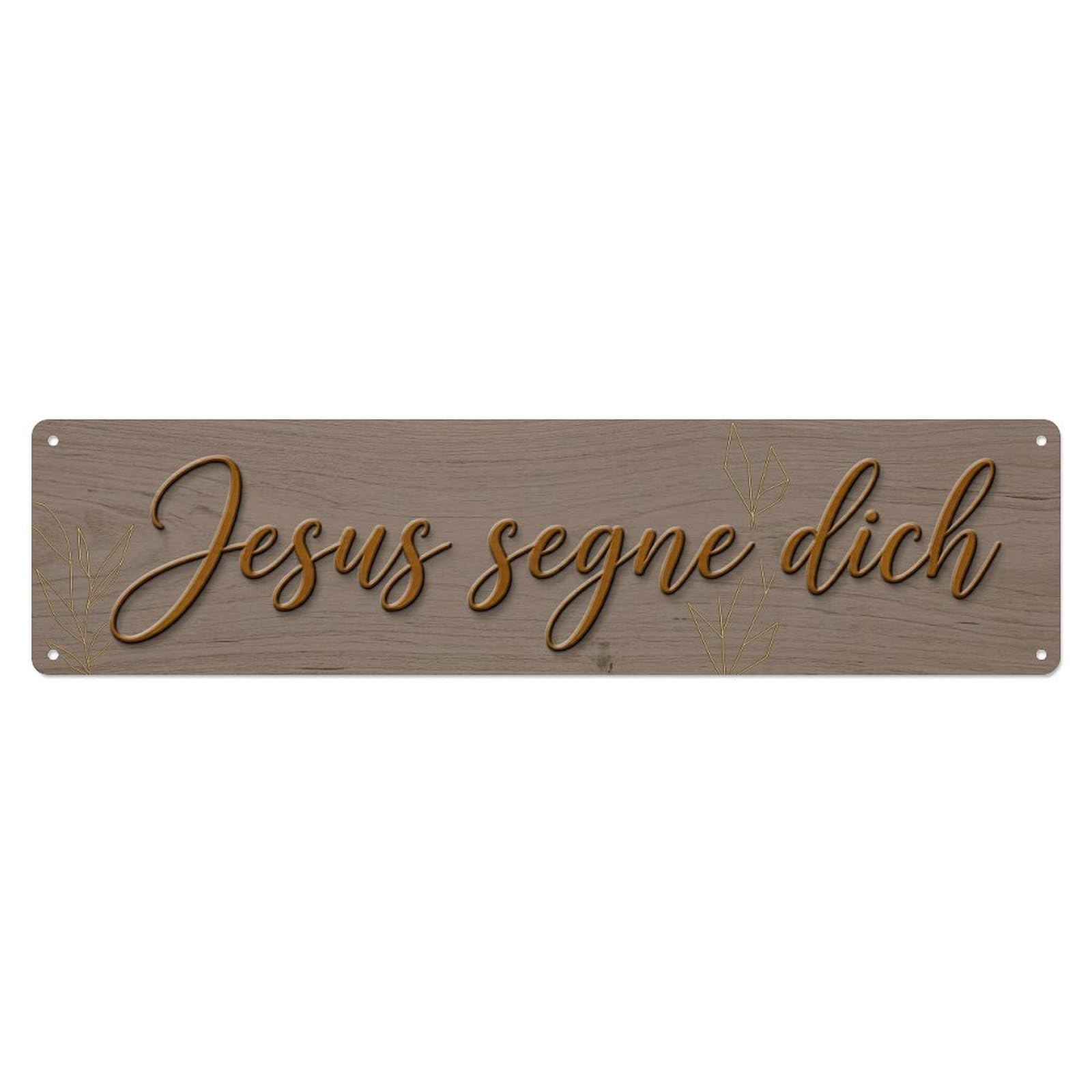 Okahys 4X16inch(10X40cm) Jesus Segne Dich Blessing Grace 1 Vintage Metal Tin Sign