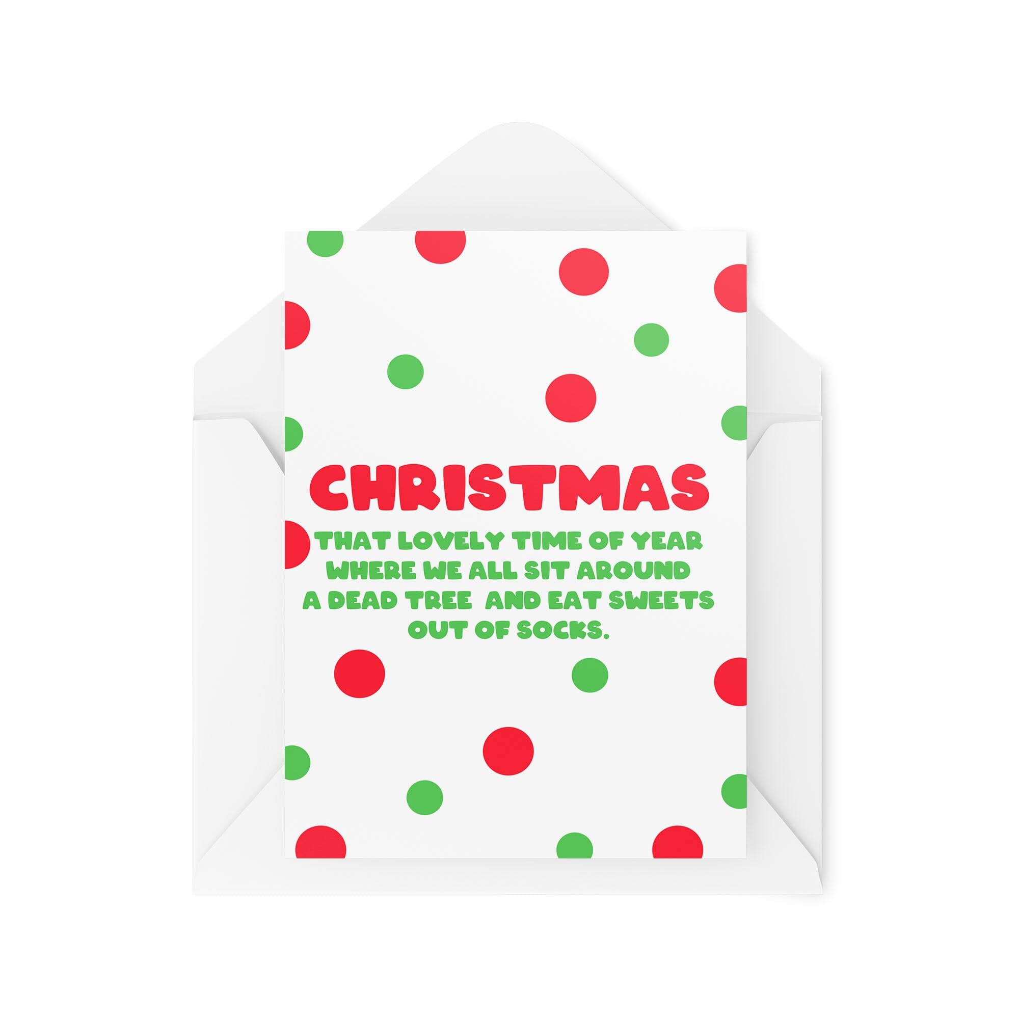 Funny Christmas Cards - All Sit Around a Dead Tree - Joke Christmas Card - Banter Card - Seasonal Greetings Cards - Festive Cards - CBH1866