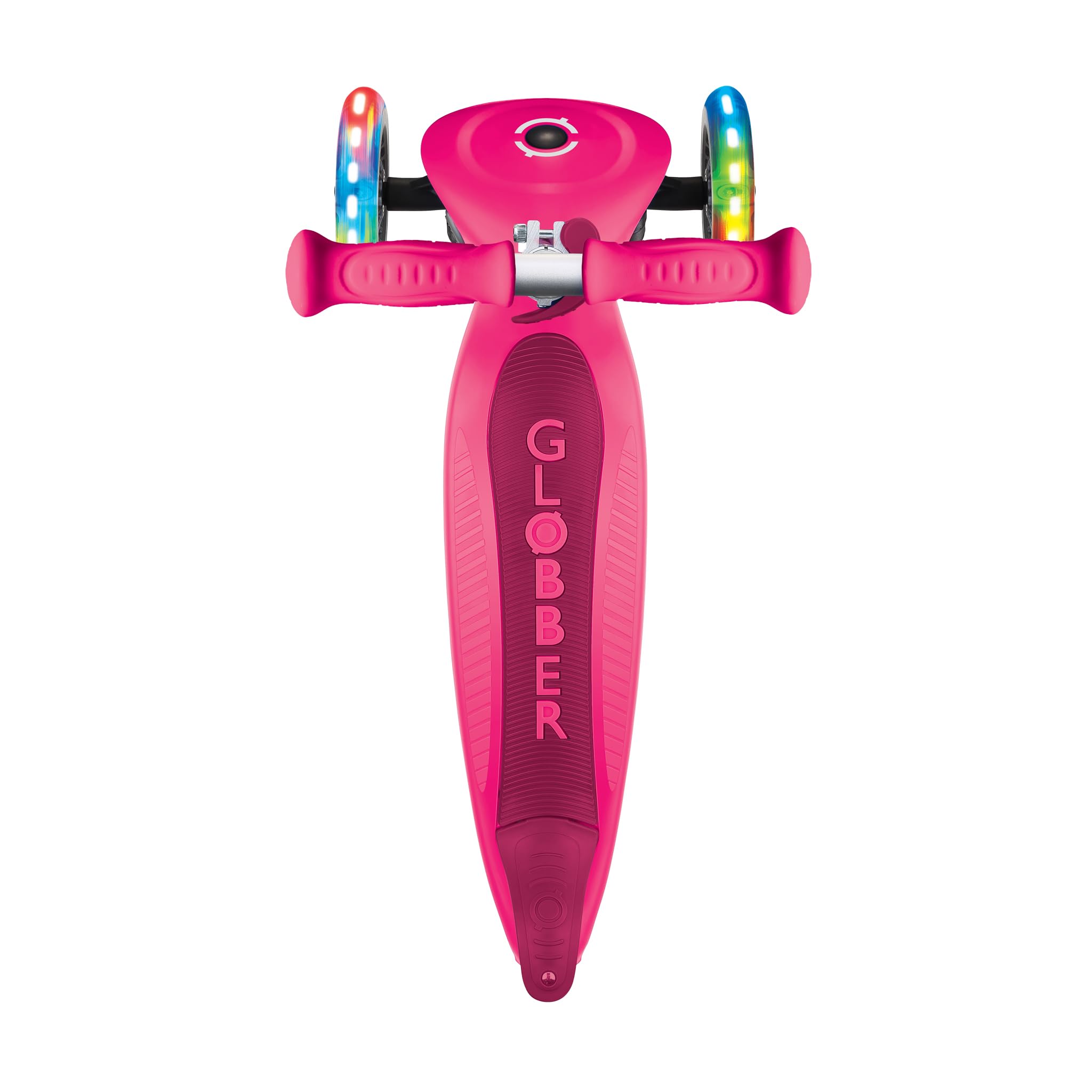 Globber PRIMO FOLDABLE LIGHTS - 3-kołowa, lekka, składana, składana hulajnoga dla dzieci w wieku od 3 do 6 lat +