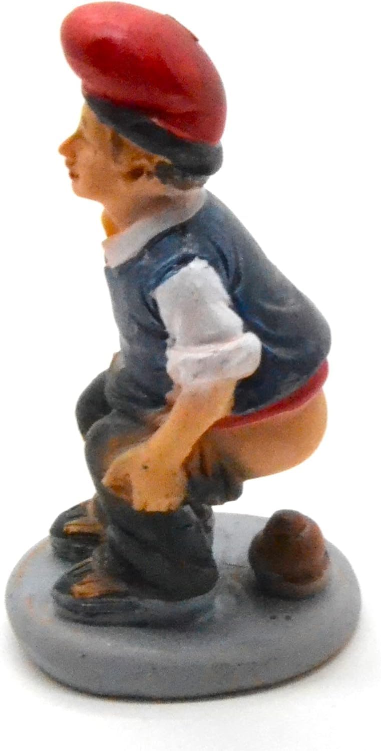Figura del belén oculto de 6.5cm. encuentra la figura navideña. el hombre que hace caca. estatuilla cagando. conjunto de escena de natividad, figuras, jesús. 3 reyes. modelos a escala