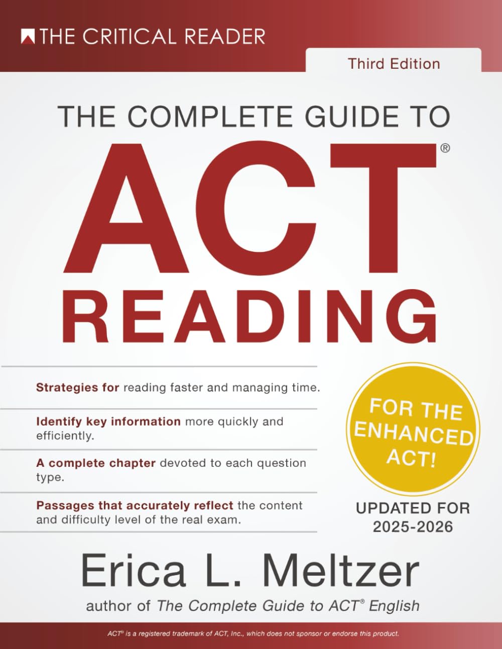 The Complete Guide to ACT® Reading, 3rd Edition