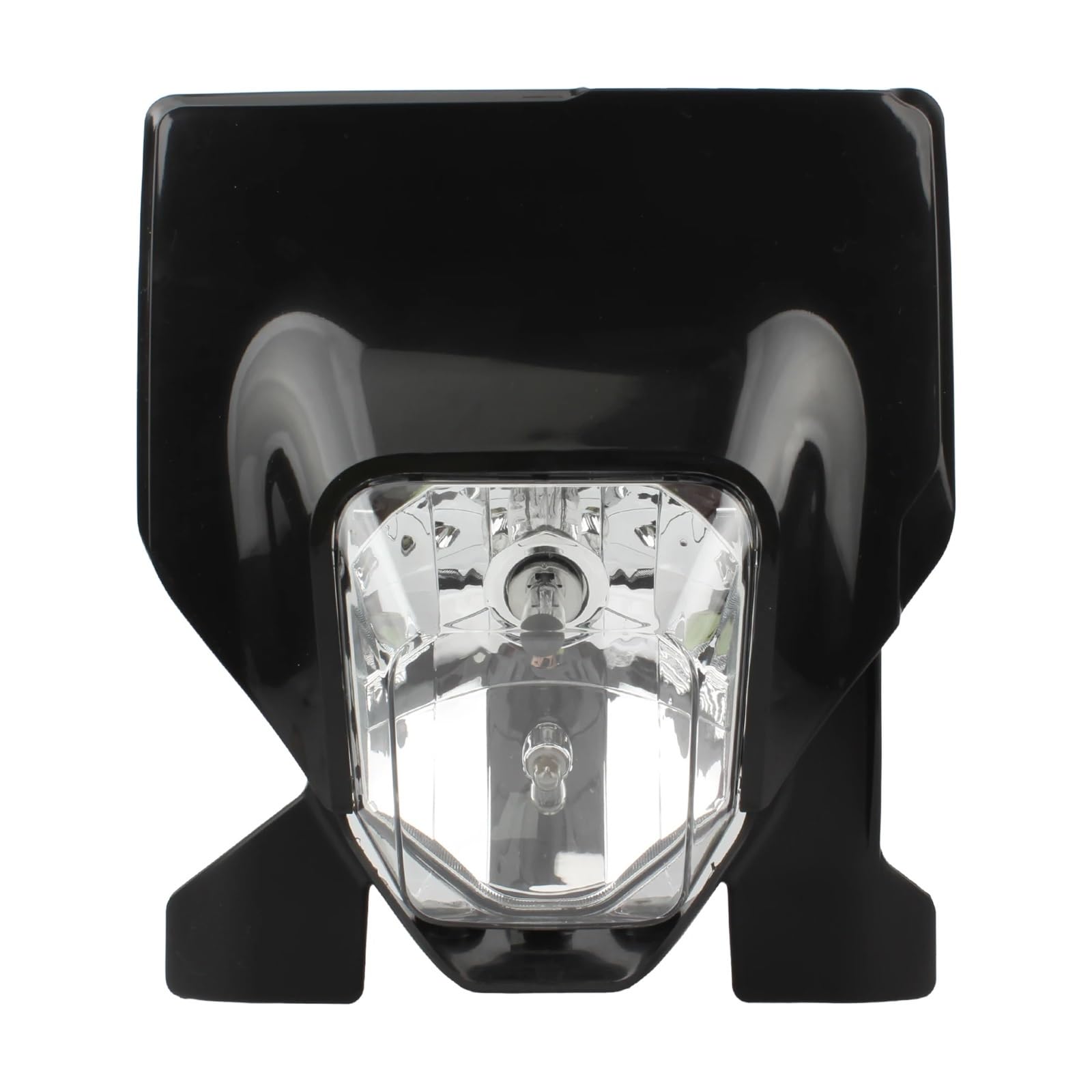 moto fari ADATTO PER Husq&varna Moto Faro Alogeno TE 250i TE300i FE250 FC450 Motocross Dirt Accessori(Black)