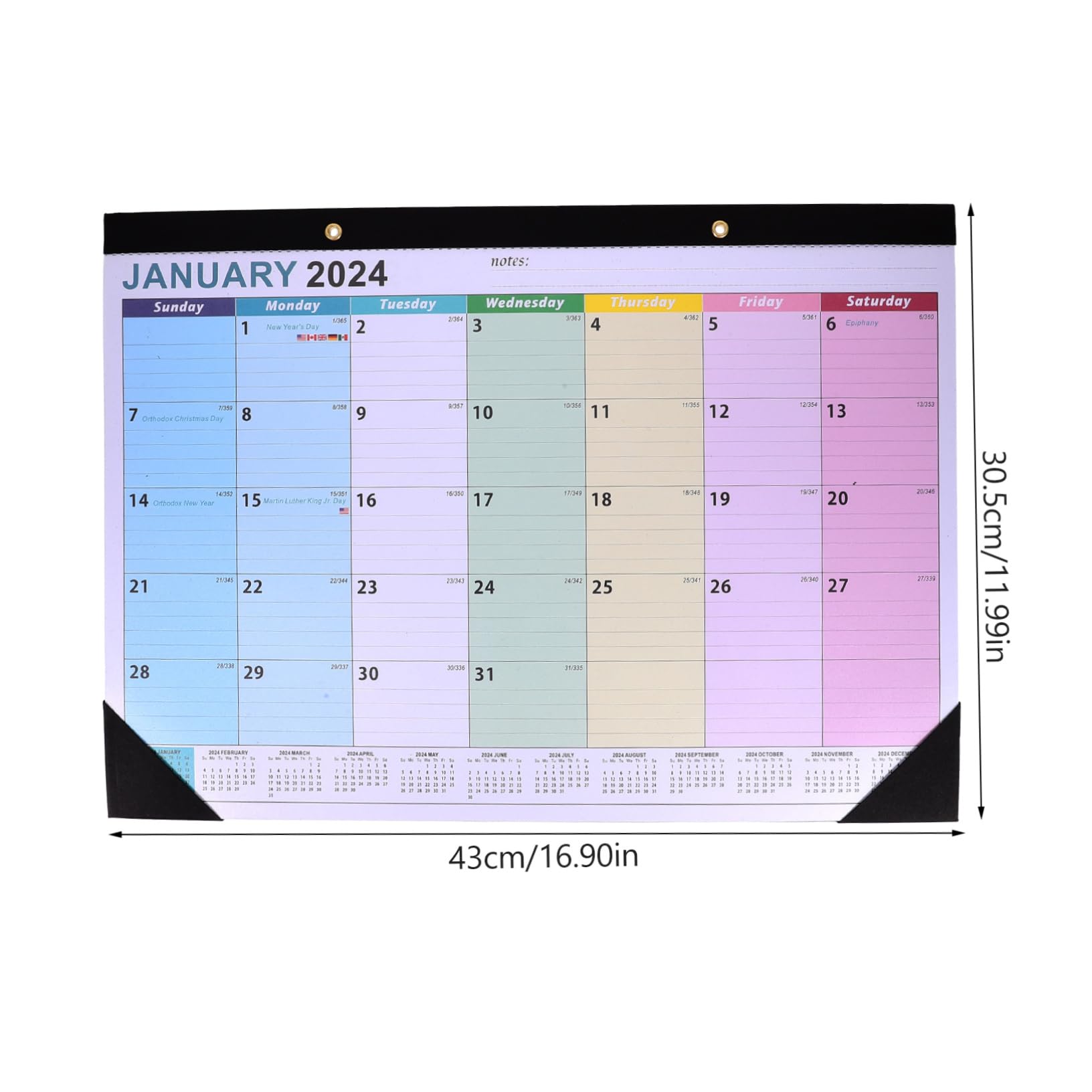 VILLCASE 5stücke Monatskalender Englischer Wandkalender Mit Monaten Countdown- Für Zuhause Büro Und Schule Einfach Zu Und Organisiert Ihre Termine