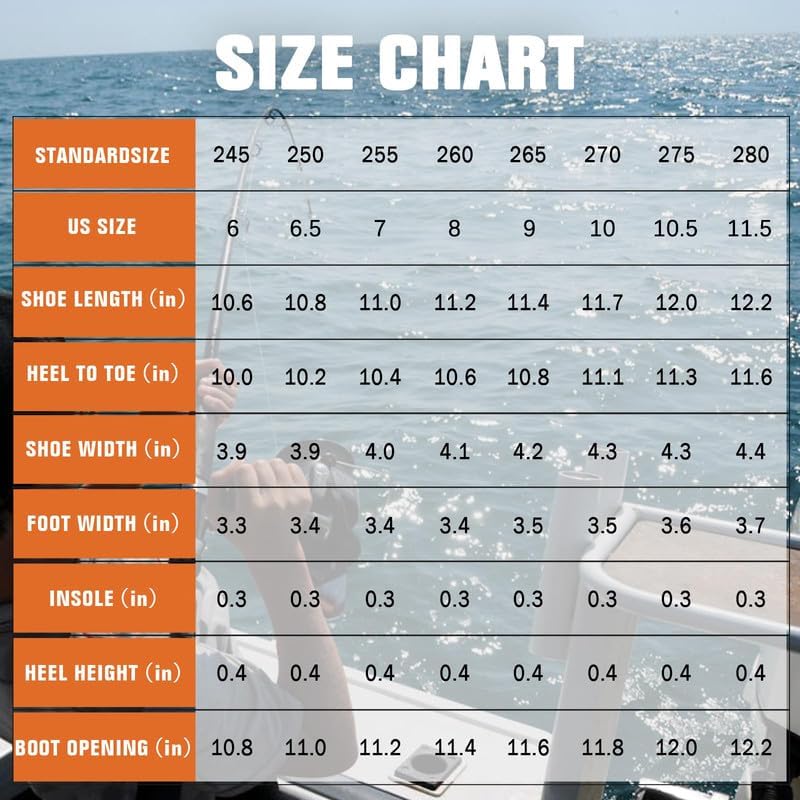 Mens Deck Boots, Saltwater Fishing Booties Rubber Waterproof Ankle Rain Boots, High-performance Footwear Chelsea Boots for Gardening Fishing Boating Camping Sailing - Image 7