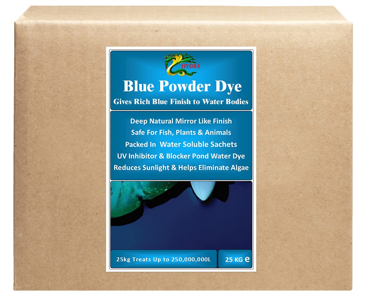 HYDRA BLUE WATER DYE-Fountain, Lake & Pond BLUE WATER DYE 25KG