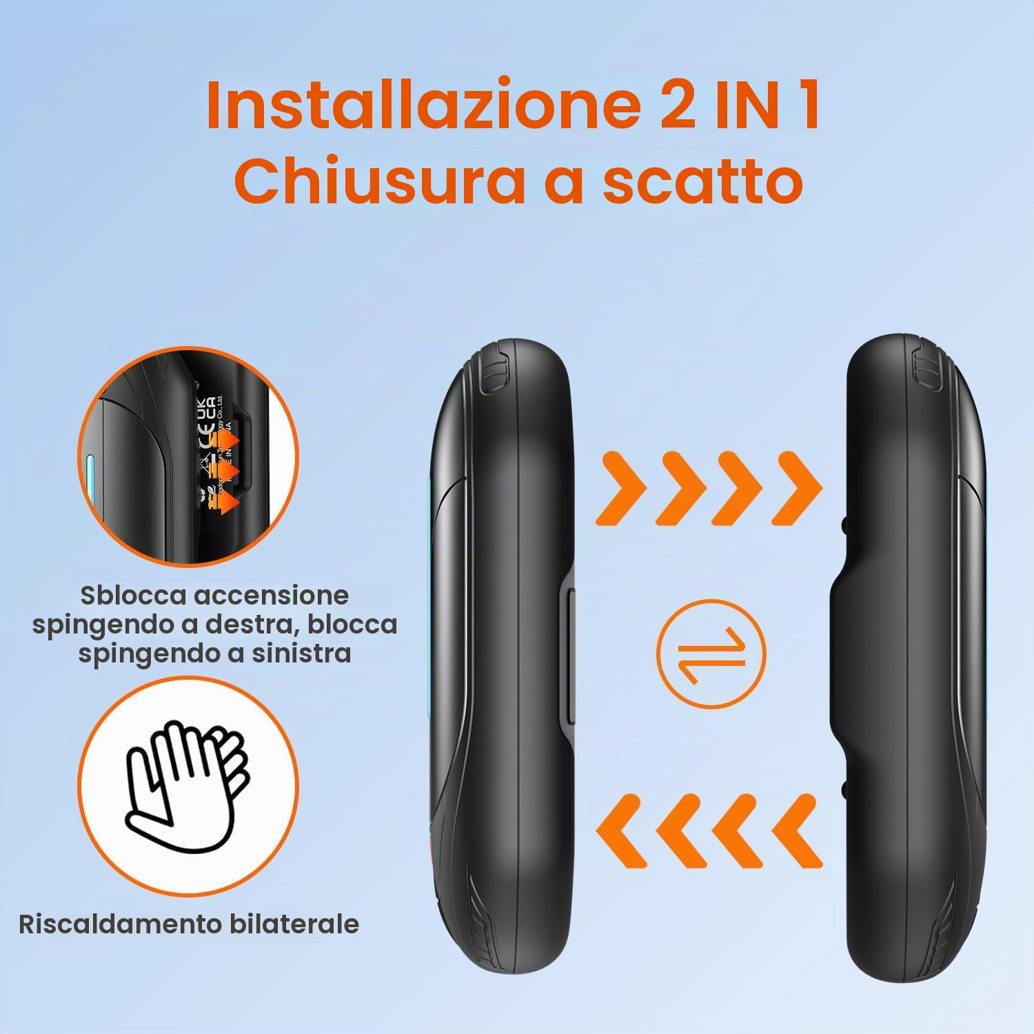 scaldamani elettrico ricaricabile riutilizzabili portatile: 6000mAh batteria scalda mani usb c Ricarica scaldino regalo uomo donna per Campeggio All'aperto Caccia 2pack mini hand warmer Durata 20 Ore